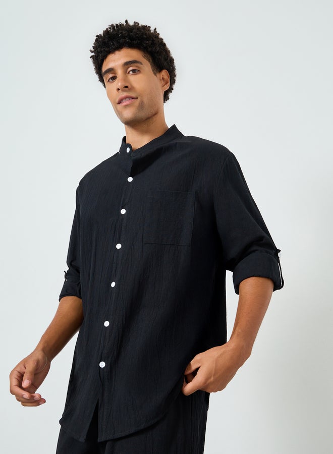 Take Two Men Solid Pocket Detail Shirt and Pants Co-Ords - Image 3